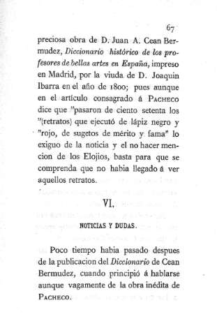 VI. Noticias y dudas