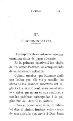 III. Cuestiones graves.