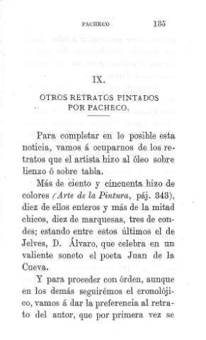 IX. Otros retratos pintados por Pacheco.