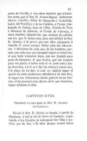 XVIII. Prosigue lo que hizo el Rey D. Alonso en Castilla