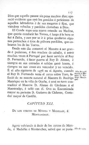 XLI. De los cercos de Mérida y Medellín...