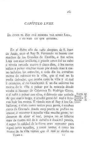 LVIII. De como el Rey fue primera vez sobre Loja...