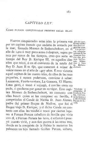 LXV. Como fueron conquistadas primero estas islas