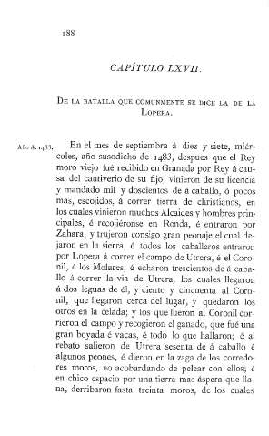 LXVII. De la batalla que comunmente se dice la de la Lopera