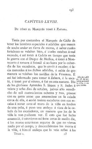 LXVIII. De cómo el Marqués tomó á Zahara