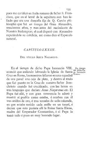LXXIII. Del título Jesús Nazareno