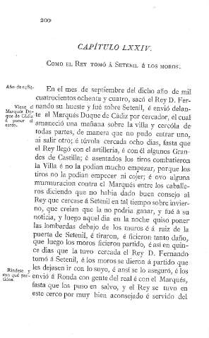 LXXIV. Como el Rey tomó á Setenil á los moros