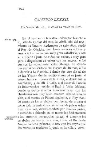 LXXXII. De Velez Málaga, é como la tomó el Rey