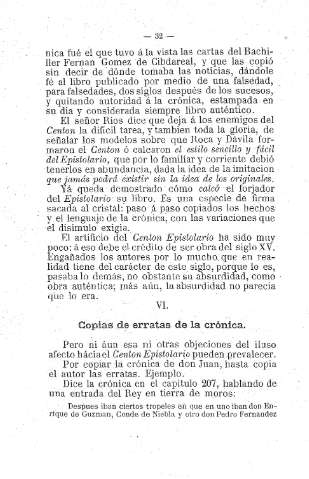 VI. Copias de erratas de la crónica