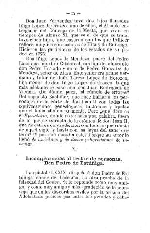X. Incongruencias al tratar de personas. Don Pedro de Estuñiga