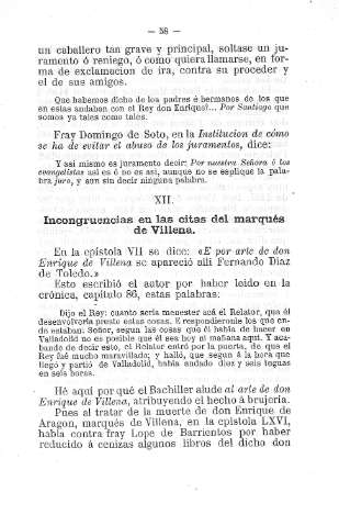 XII. Incongruencias en las citas del marqués de Villena