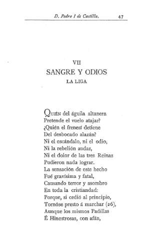 VII. Sangre y odios. La liga