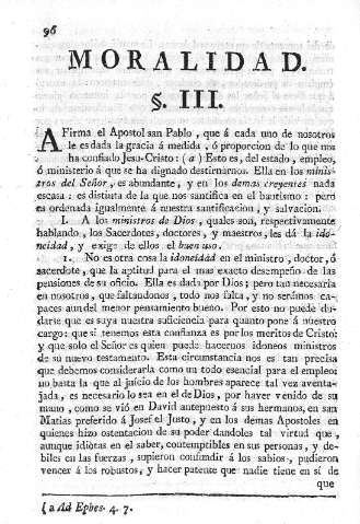 Moralidad. III.