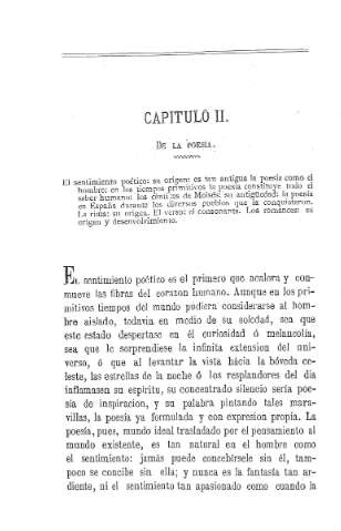 Capitulo II. De la poesía