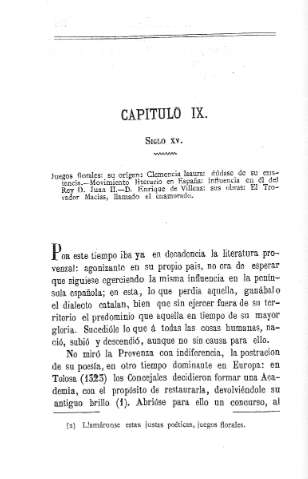 Capitulo IX. Siglo XV.