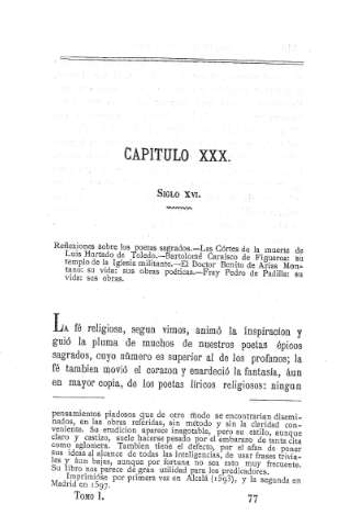 Capitulo XXX. Siglo XVI.