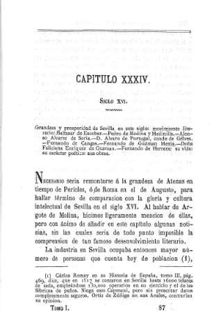 Capitulo XXXIV. Siglo XVI.