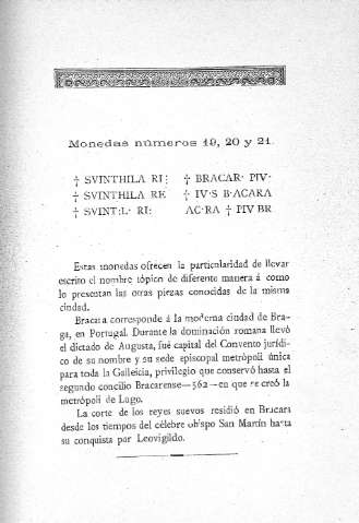 Monedas números 19, 20 y 21