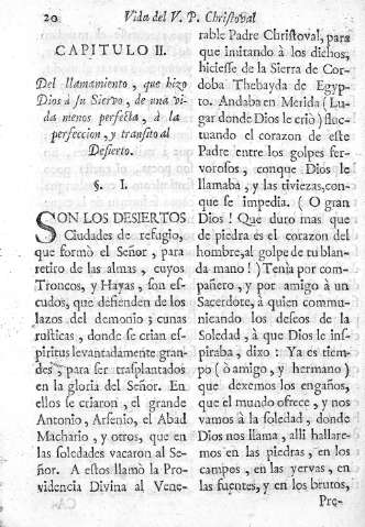 Capitulo II. Del llamamiento, que hizo Dios a su Siervo