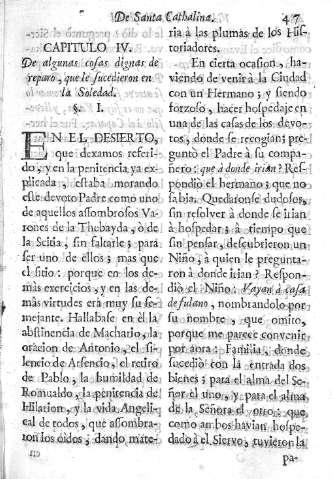 Capitulo IV. De algunas cosas dignas de reparo
