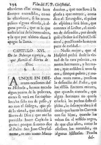 Capitulo XVI. De la Pobreza rigorosa