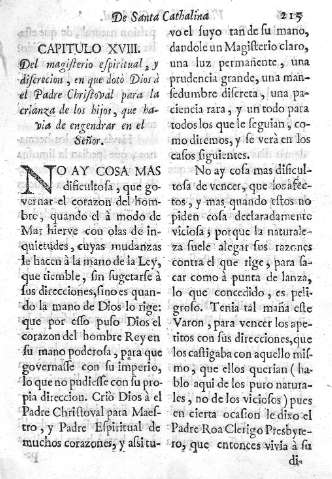 Capitulo XVIII. Del magisterio espiritual