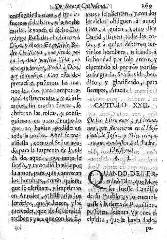 Capitulo XXIII. De los Hermanos, y Hermanas, que florecieron en el Hospital