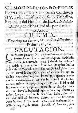 Sermon Predicado en la Honras, que hizo la Ciudad de Córdova...