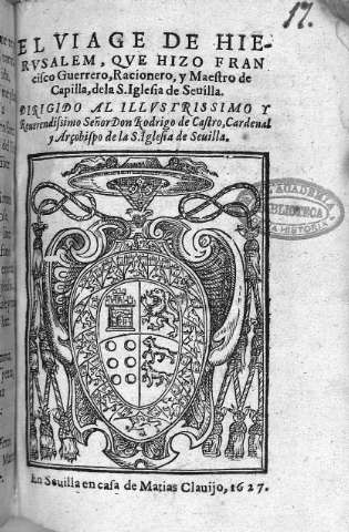 El viage de Hierusalem, qve hizo Francisco Guerrero