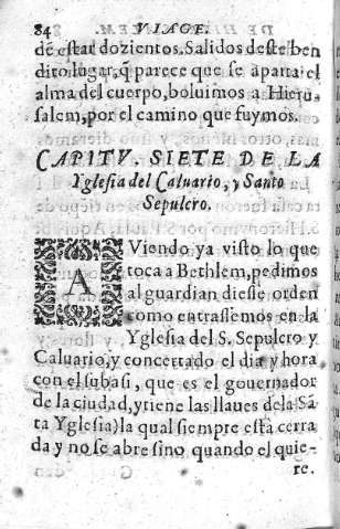 Capitv. siete de la Iglesia Calvario, y Santo Sepulcro