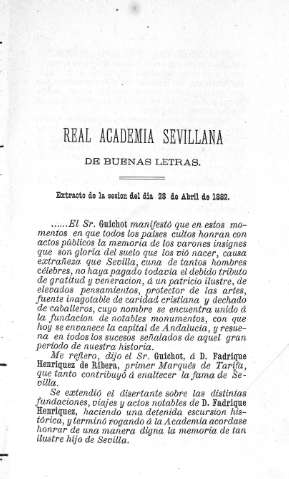 Real Academia Sevillana de Buenas Letras