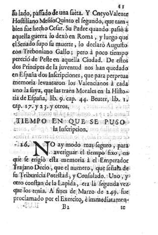 Tiempo en que se puso la Inscripcion