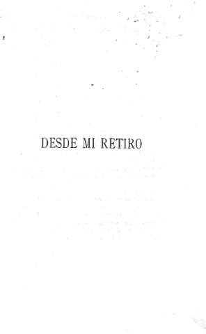 Desde mi retiro