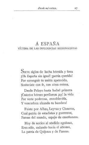 Á España, víctima de las influencias regionalistas
