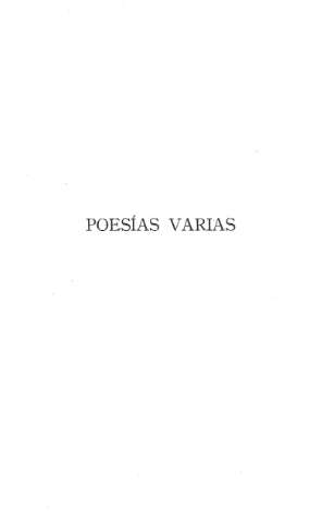 POESIAS VARIAS