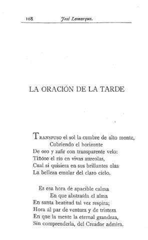 La oración de la tarde