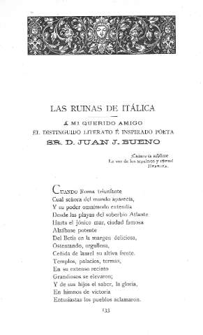 Las ruinas de Itálica .- Á mi querido el distinguido literato é inspirado poeta Sr. D. Juan J. Bueno.