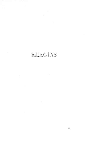 ELEGÍAS