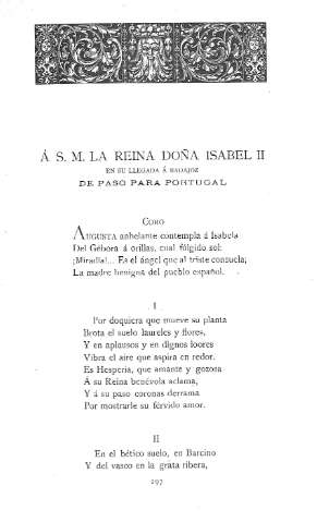 Á S.M. la Reina Doña Isabel II