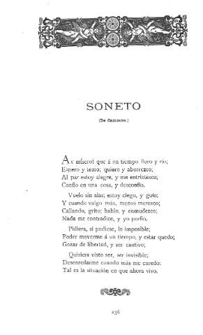 Soneto. (De Camoens)