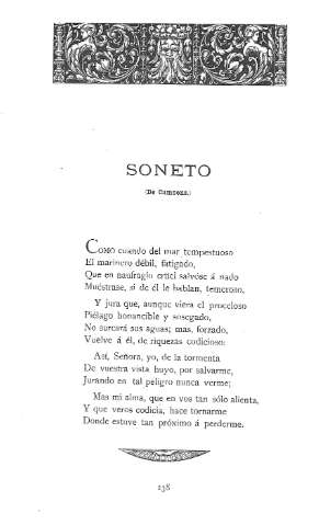 Soneto. (De Camoens)