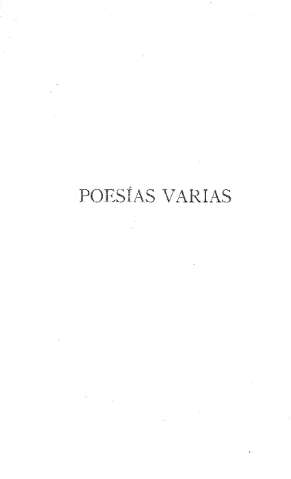 POESÍAS VARIAS