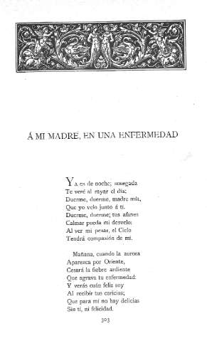 Á mi madre, en una enfermedad