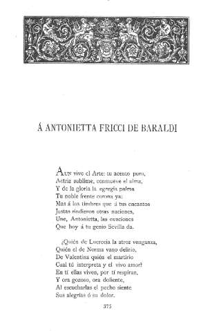 Á Antonietta Fricci de Baraldi