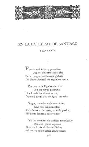 En la Catedral de Santiago .- Fantasía