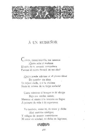 Á un ruiseñor