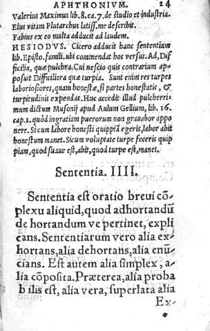 Sententia IIII