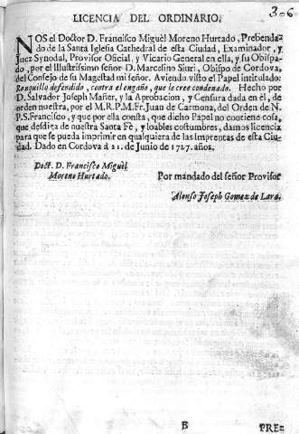 Licencia  del ordinario