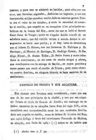 Castillo de Triana y sus Alcaydes