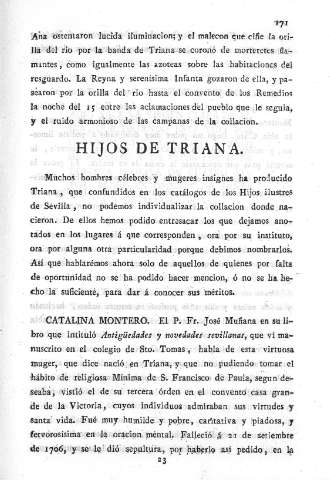 Hijos de Triana. Catalina Montero
